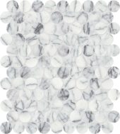 Lilac Volta 1.25 Penny Round Mosaic | LA TERRA STONE