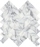 Lilac Volta 1.25x4 Herringbone Mosaic | LA TERRA STONE