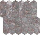 Sereno Burgundy 2x6 Picket Mosaic | LA TERRA STONE