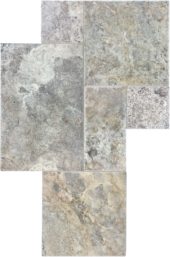 Silver Ash Cobble Pattern Set | LA TERRA STONE