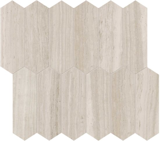 Strada Mist 2x6 Picket Mosaic | LA TERRA STONE