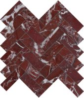 Tuscano Rosso 1.25x4 Herringbone Mosaic | LA TERRA STONE