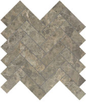 Velutto Ash 1.25x4 Herringbone Mosaic | LA TERRA STONE