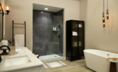 Cracked Slate Gloss Shower Wall Kit 30x60x94 | LA TERRA STONE