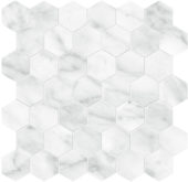 Plata Carrara Abisso 2 Hexagon Matte | LA TERRA STONE