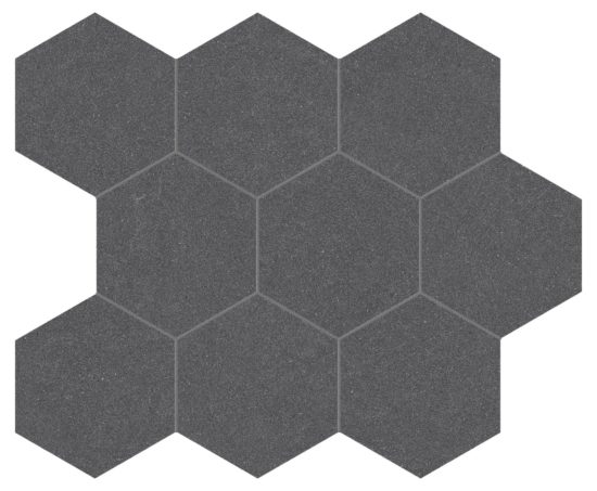 Serena 4" Hex Flint | LA TERRA STONE