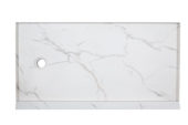 Shower Pan 32x60 Bianco Marble | LA TERRA STONE