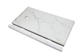 Shower Pan 32x60 Bianco Marble | LA TERRA STONE