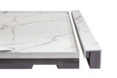 Shower Pan 32x60 Bianco Marble | LA TERRA STONE