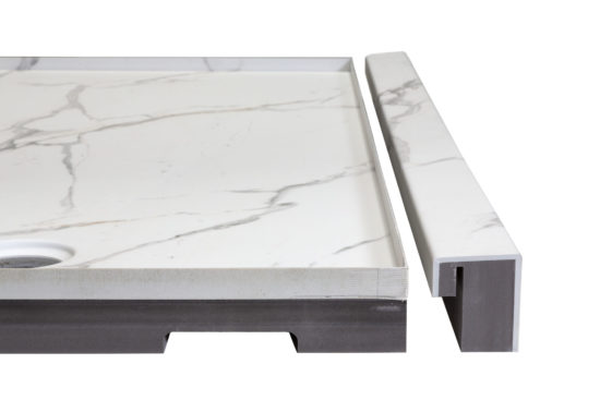 Shower Pan 32x60 Bianco Marble | LA TERRA STONE