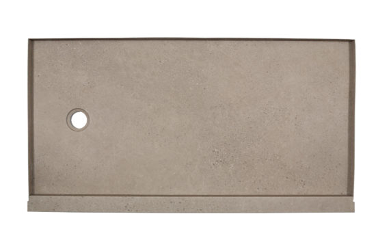 Shower Pan 32x60 Concrete Sand | LA TERRA STONE