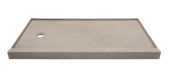 Shower Pan 32x60 Concrete Sand | LA TERRA STONE