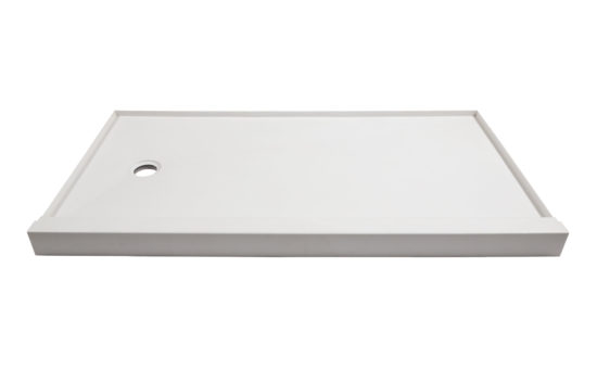 Shower Pan 32x60 Vivid White | LA TERRA STONE