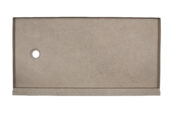 Shower Pan 36x60 Concrete Sand | LA TERRA STONE