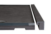 Shower Pan 36x60 Graphite Slate | LA TERRA STONE