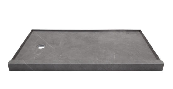 Shower Pan 36x60 Graphite Slate | LA TERRA STONE
