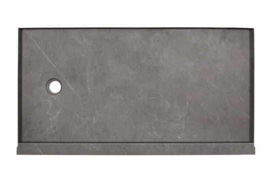 Shower Pan 36x60 Graphite Slate | LA TERRA STONE
