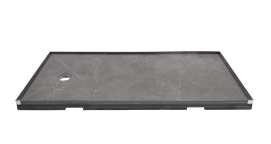 Shower Pan 36x60 Graphite Slate | LA TERRA STONE
