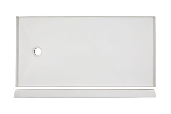 Shower Pan 36x60 Vivid White | LA TERRA STONE